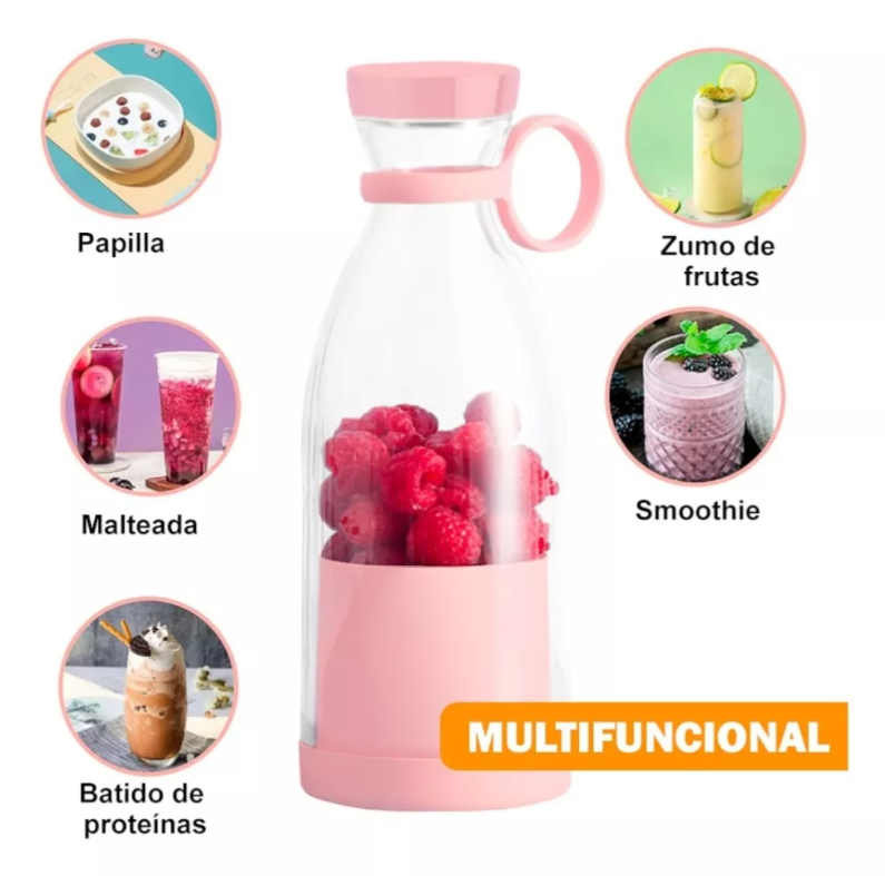 Licuadora Mini Eléctrica Portátil 420ml